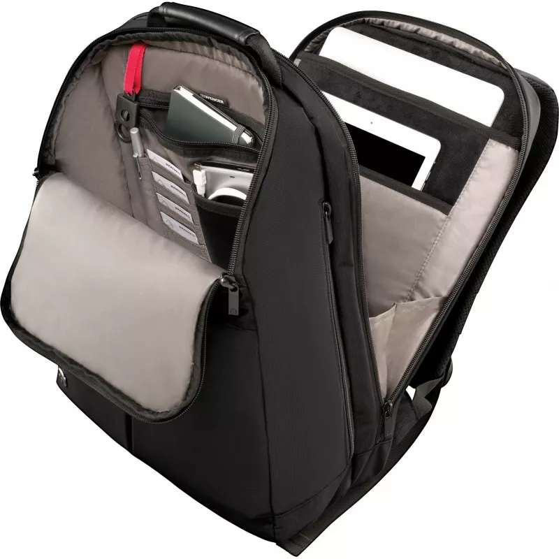 WENGER Reload Notebook-Rucksack für 35,8 bis 39,6 cm 14,1 bis 15,6 Zoll Tablet, Laptop schwarz