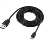 USB-Kabel HTC DC M410 Micro-USB A auf USB A Schwarz