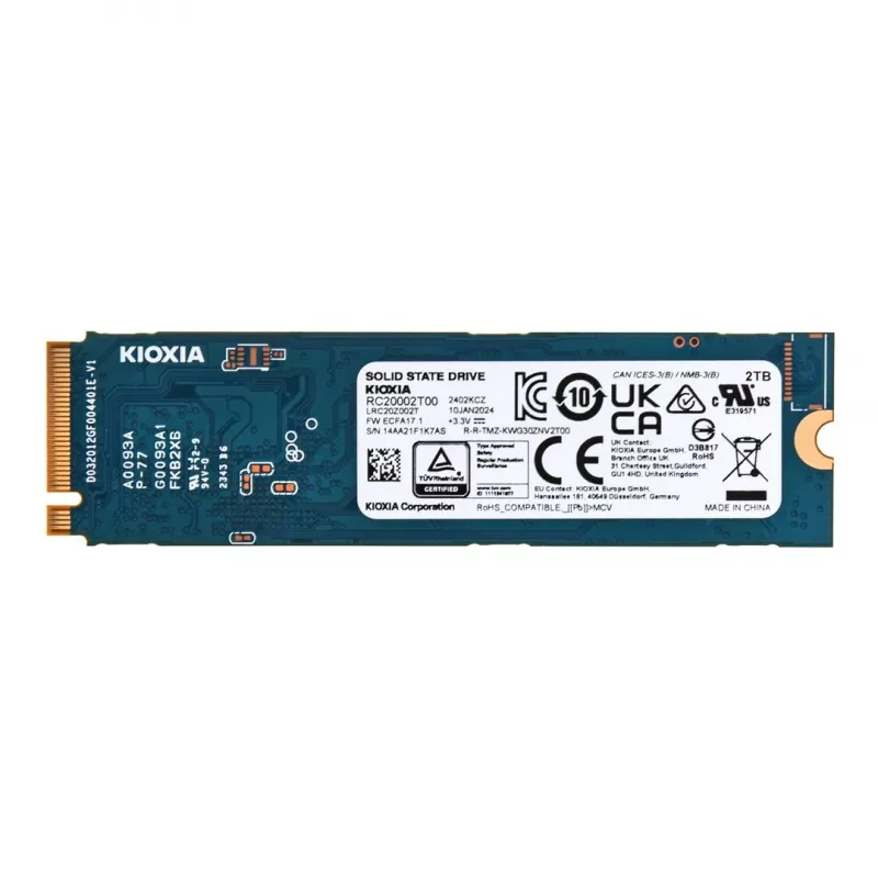 SSD-Festplatte Kioxia 2 TB M.2 PCI Express 3.1a NVMe EXCERIA G2