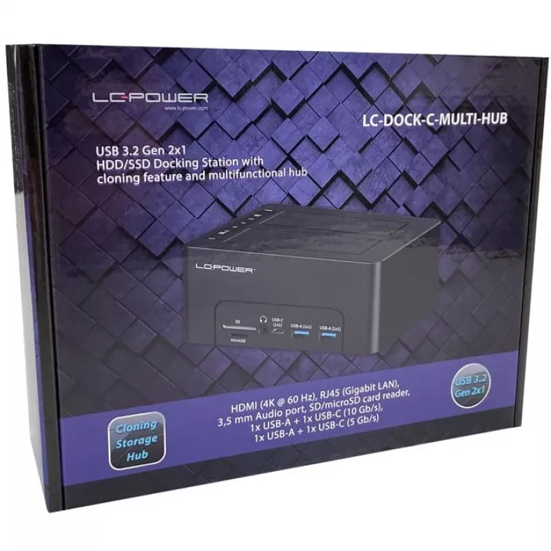LC-Power Dockingstation USB 3.2 Gen 2x1