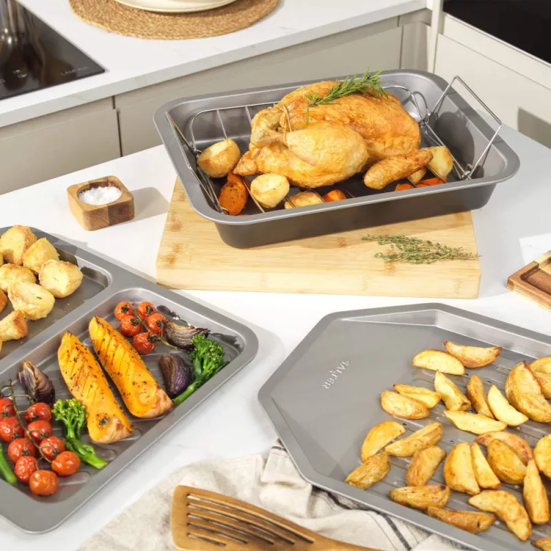 Kochzubehör Salter Chip Tray BW13672 antihaftbeschichtet, spülmaschinenfest