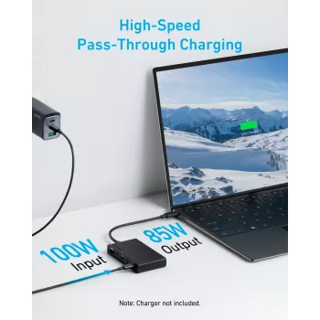 Anker 332 Wired USB 3.2 Gen 1 Type-C Schwarz 100W 4K Ultra HD
