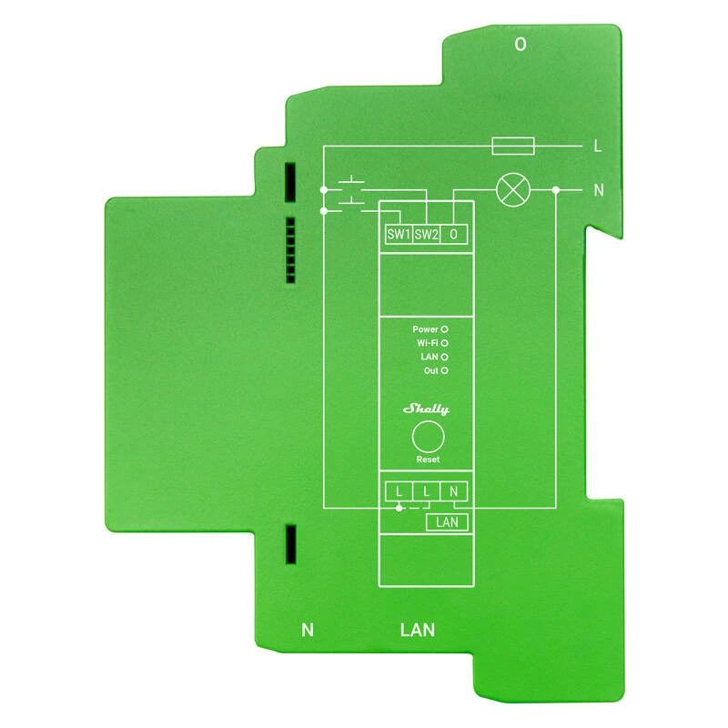 Shelly Pro Dimmer 1 DIN-Schienen-Smart-Schalter, 1-Kanal