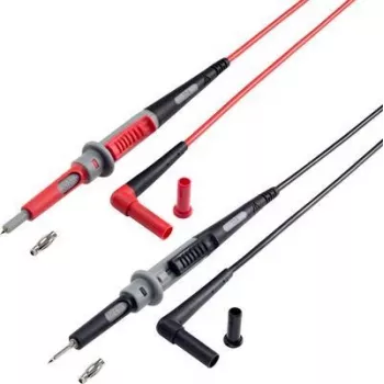 VOLTCRAFT MS-4PS-E Sicherheitsprüfleitung [4mm Sicherheitsstecker - Prüfspitze] 1,00 m Schwarz, Rot 1 Stk. (VC-11025595)