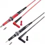 VOLTCRAFT MS-4PS-E Sicherheitsprüfleitung [4mm Sicherheitsstecker - Prüfspitze] 1,00 m Schwarz, Rot 1 Stk. (VC-11025595)