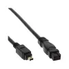 FireWire 400 auf 800 Kabel InLine 34901 1m Stecker/Stecker Schwarz