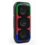 Tragbarer Stereo-Lautsprecher SQUEAK SQ1009 – Bluetooth 5.3, 45 W RMS, 10 h Akkulaufzeit, FM, USB, AUX, LED, 1800 mAh, Schwarz