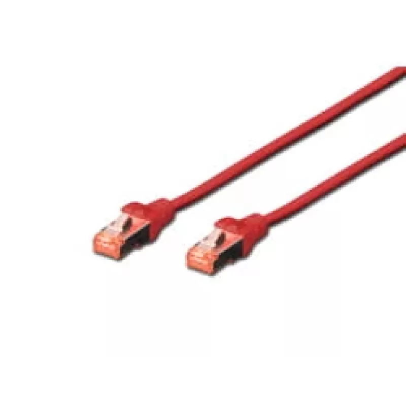 Netzwerkkabel Digitus CAT 6 S/FTP RJ-45 0,5 m Rot