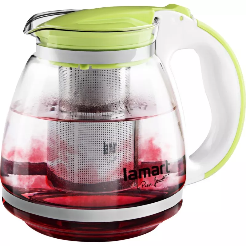 Glaskanne Lamart LT7028 grün transparent 13 cm Durchmesser 155 mm Höhe