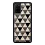 Schutzhülle iKins für Samsung Galaxy S20+ — schwarzes Pyramidendesign