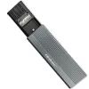 Qoltec Gehäuse für M.2-SATA-(NGFF)-SSD, USB-C