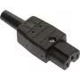 as - Schwabe Hot-Condition Gerätestecker, gerade Polzahl: 3 10 A Schwarz 62083 1 Stück (62083)