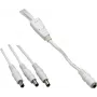 VOLTCRAFT Niedervolt-Verbindungskabel Niedervolt-Buchse - Niedervolt-Stecker 5,5 mm 2,1 mm 0,35 m 1 Stück (072981C)
