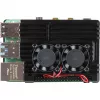 JOY-IT RPI CASE ALU07F - Gehäuse für Raspberry Pi 4, Alu, Lüfter, schwarz (RB-ALUCASEP4+07FAN)