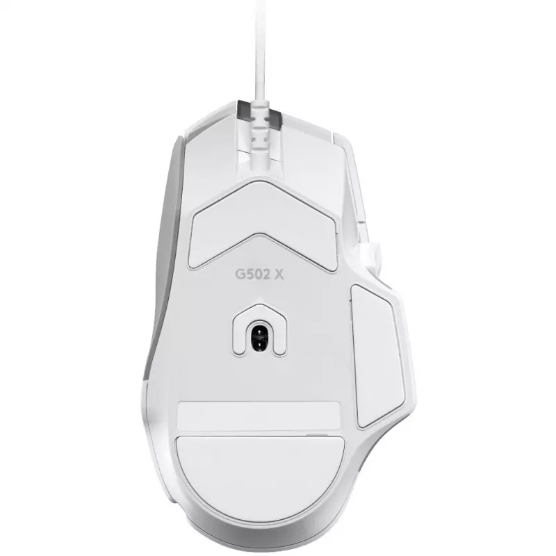 Gaming-Maus-Bundle Logitech G G502 X mit G240 Hart-Gaming-Mauspad — Rechtshändig, Optisch 25600 DPI, USB Typ-A, 13 Tasten, Weiß