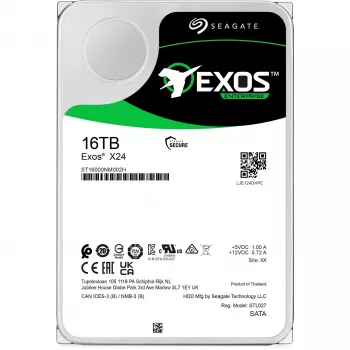 Seagate Exos X24 interne Festplatte 16 TB 7200 RPM 512 MB 3,5 Zoll Serial ATA III