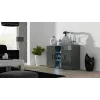 Cama Sideboard 120 cm SOHO S7 grau/grau glänzend