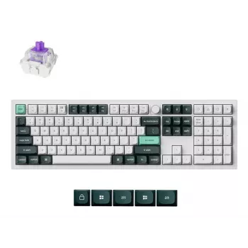 Mechanische Tastatur Keychron Q6 HE QMK mit Gateron Double‑Rail Magnetstabilisatoren