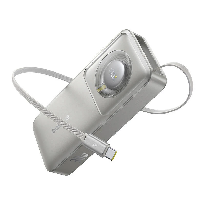 Powerbank Baseus OS Free2Pull 10000mAh 30W +Kabel (grau)
