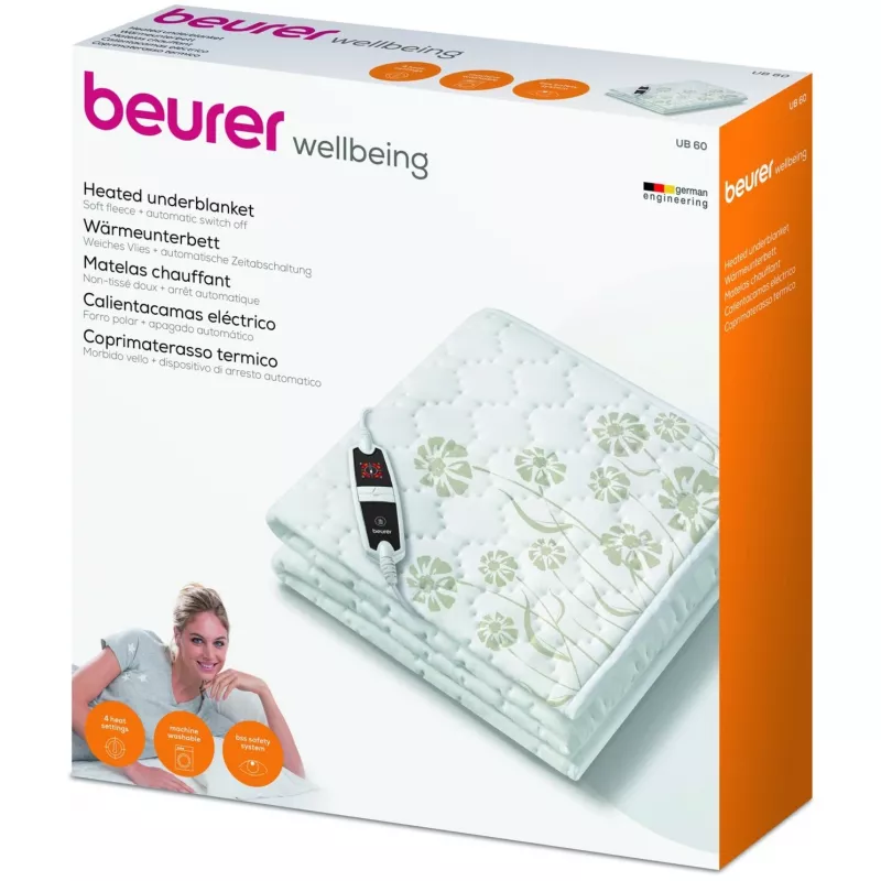 Beurer UB 60 Heizunterbett, 80 x 150 cm, weiß