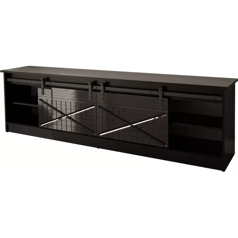 RTV GRANERO 200x56.7x35 schwarz/schwarz glänzend Schrank