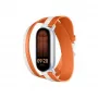 Xiaomi Dual-tone Lederarmband | 140–180 mm | Weiß und Orange | Kalbsleder, PU (innen)