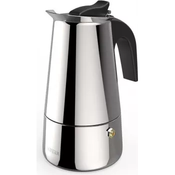 Xavax Espressokocher Edelstahl für 4 Tassen, Herdkanne, inkl. Induktion, 200ml (00111274)