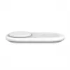 Belkin WIZ021VFWH - 2-in-1 kabelloses Ladepad mit Qi2-Technologie 15 W, Weiß