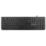 Kabelgebundene USB-Tastatur in voller Größe Rebeltec Spiro RBLKLA00041 — schwarz
