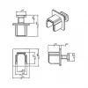 Steckdosenschutzabdeckung DELOCK 64010, Polypropylen, schwarz, 12,2×15,2×12 mm, 10er-Pack
