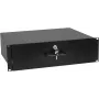 3U Rack-Einschub mit Schloss Omnitronic 30100953 — Rack-montierte Aufbewahrungsschublade für 19-Zoll-Racks