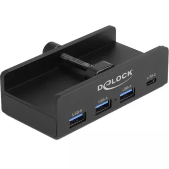 DeLOCK 64284 USB Hub Typ-A 5000 Mbit/s Schwarz