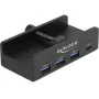 DeLOCK 64284 USB Hub Typ-A 5000 Mbit/s Schwarz