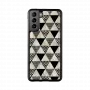 Schutzhülle iKins für Samsung Galaxy S21+ — Pyramidenmuster, schwarz