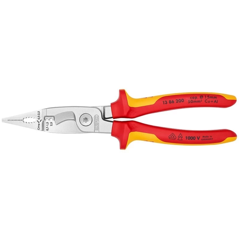 Knipex 13 86 200 Zange Flachrundzange
