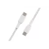 Kabel geflochten USB-C auf USB-C 1m Weiß