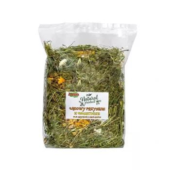 Leckerbissen für Nagetiere und Kaninchen Alegia Meadow Treat mit Ringelblume 160 g – pflanzlicher Geschmack, gluten- und zuckerfrei, feste Nahrung