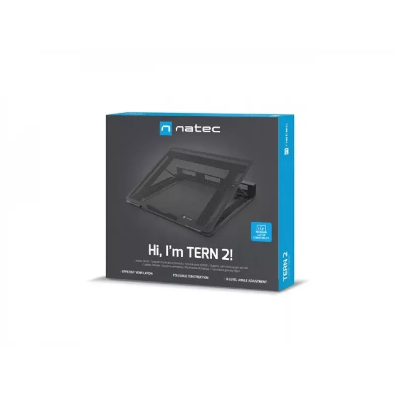 NATEC NPL-2271 Laptop-Ständer Schwarz 43,9 cm (17,3 inch)