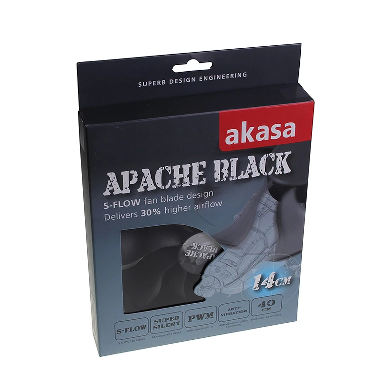 AKASA AK-FN062 140mm schwarzer Gehäuselüfter