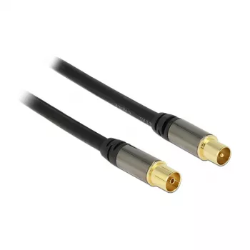 Koaxialkabel RG-6/U DeLOCK 88925 5 m IEC Schwarz