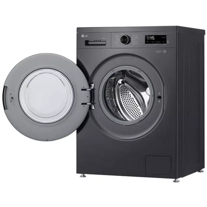 LG Waschmaschine | F4X1009NMB | Energieeffizienzklasse A | Frontlader | Waschkapazität 9 kg | 1400 U/min | Tiefe 55 cm | Breite 60 cm | Anzeige | LED | Dampffunktion | Direct