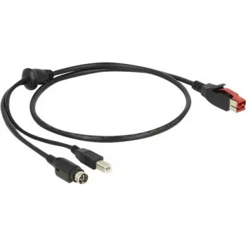 USB-Kabel DeLOCK 85487 USB 2.0 1 m USB B Schwarz