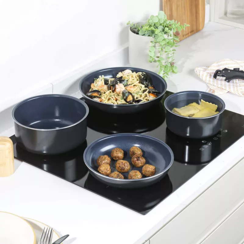 Kochtopf-Set Russell Hobbs RH03319EU7, 5-teilig, antihaftbeschichtete Pfannen, spülmaschinengeeignet