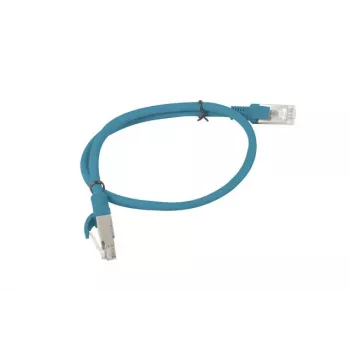Netzwerkkabel LANBERG RJ-45 Cat5e PCU5-10CC-0050-B, 0,5 m, U/UTP, CCA, blau