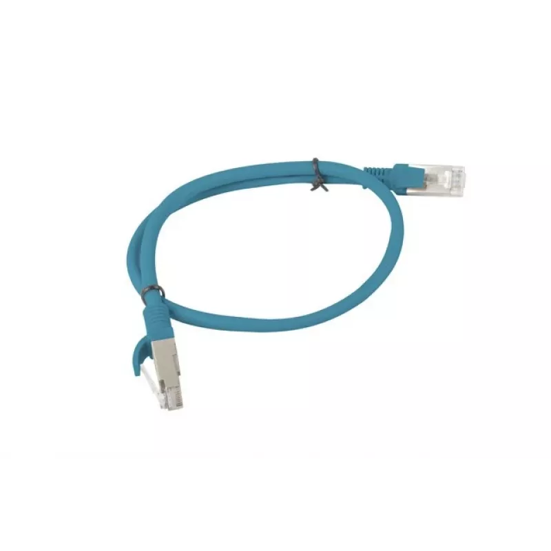 Netzwerkkabel LANBERG RJ-45 Cat5e PCU5-10CC-0050-B, 0,5 m, U/UTP, CCA, blau