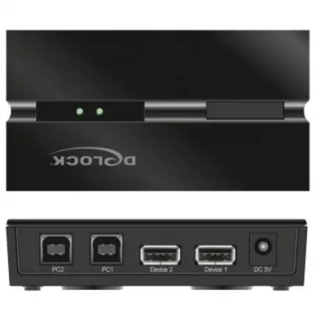 DeLOCK 11492 Computer-Datenumschalter USB Typ-A auf USB Typ-B 0,48 Gbit/s