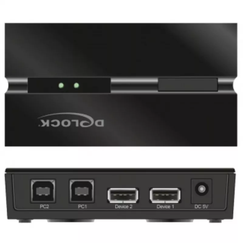 DeLOCK 11492 Computer-Datenumschalter USB Typ-A auf USB Typ-B 0,48 Gbit/s