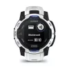 Smartwatch GARMIN Instinct 2 45 mm, MIP 0,9 Zoll (176×176), GPS, Solar, Silikonarmband Blau/Weiß
