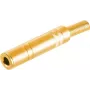 Stereo 6,3 mm TRS Klinkenstecker ShiverPeaks 50400-G Metall, vergoldet