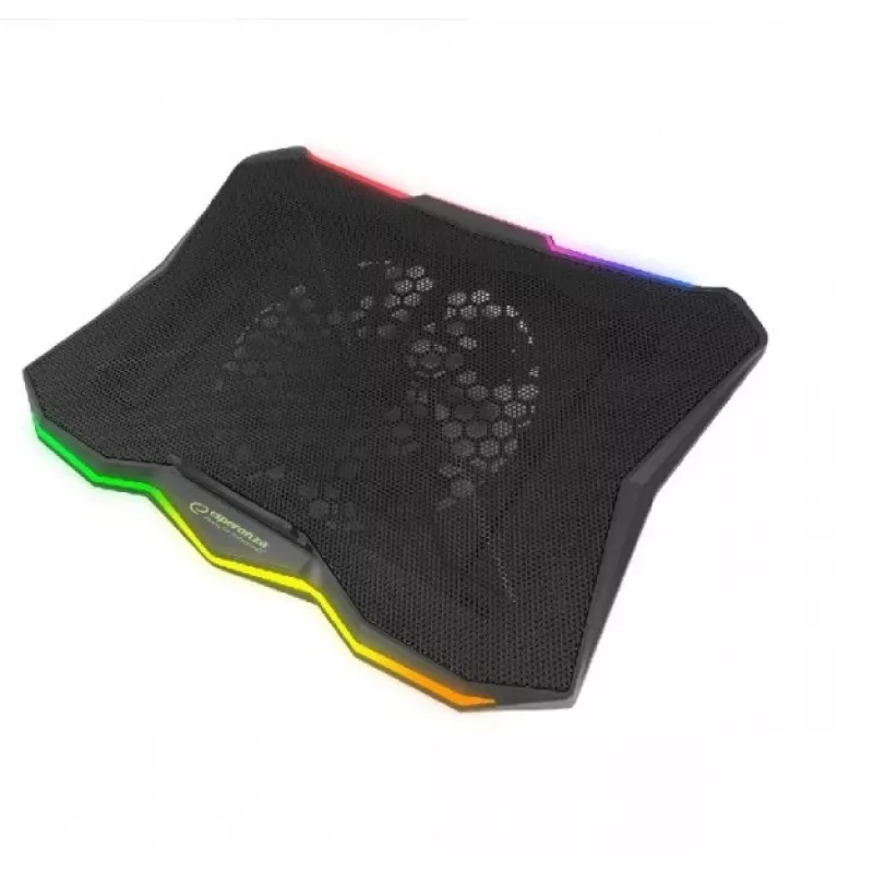 Laptop-Kühlpad ESPERANZA EGC110 für 17 Zoll (43,2 cm), 1 Lüfter 18 cm, 800 U/min, 63 CFM, USB 2.0, schwarz